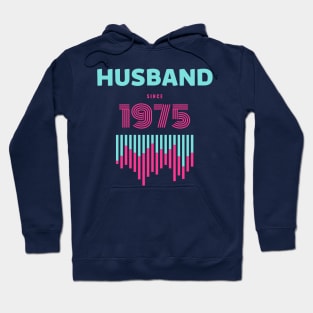 HUSBAND SINCE 1975 RETRO VINTAGE CLASSIC PINK GREEN Hoodie